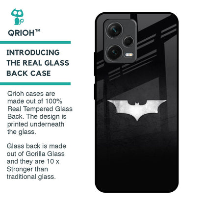 Super Hero Logo Glass Case for Redmi Note 12 5G