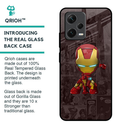 Angry Baby Super Hero Glass Case for Redmi Note 12 5G