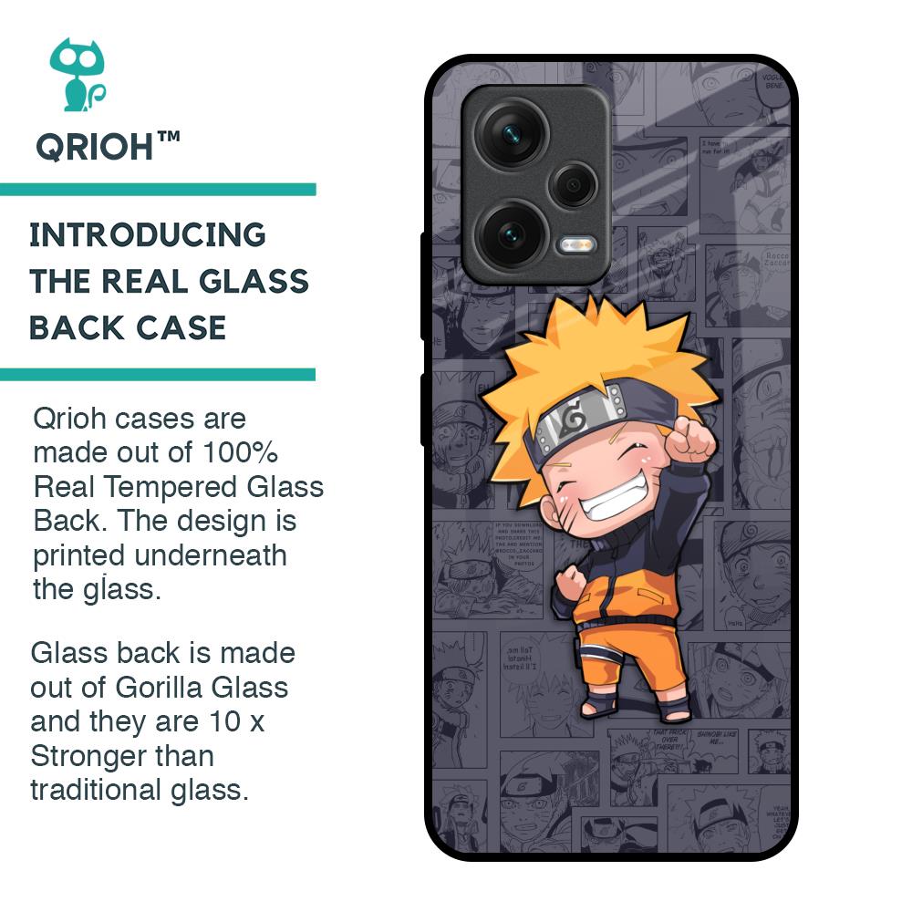 Orange Chubby Glass Case for Redmi Note 12 5G