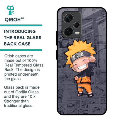 Orange Chubby Glass Case for Redmi Note 12 5G