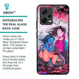 Radha Krishna Art Glass Case for Redmi Note 12 5G