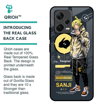 Cool Sanji Glass Case for Redmi Note 12 5G