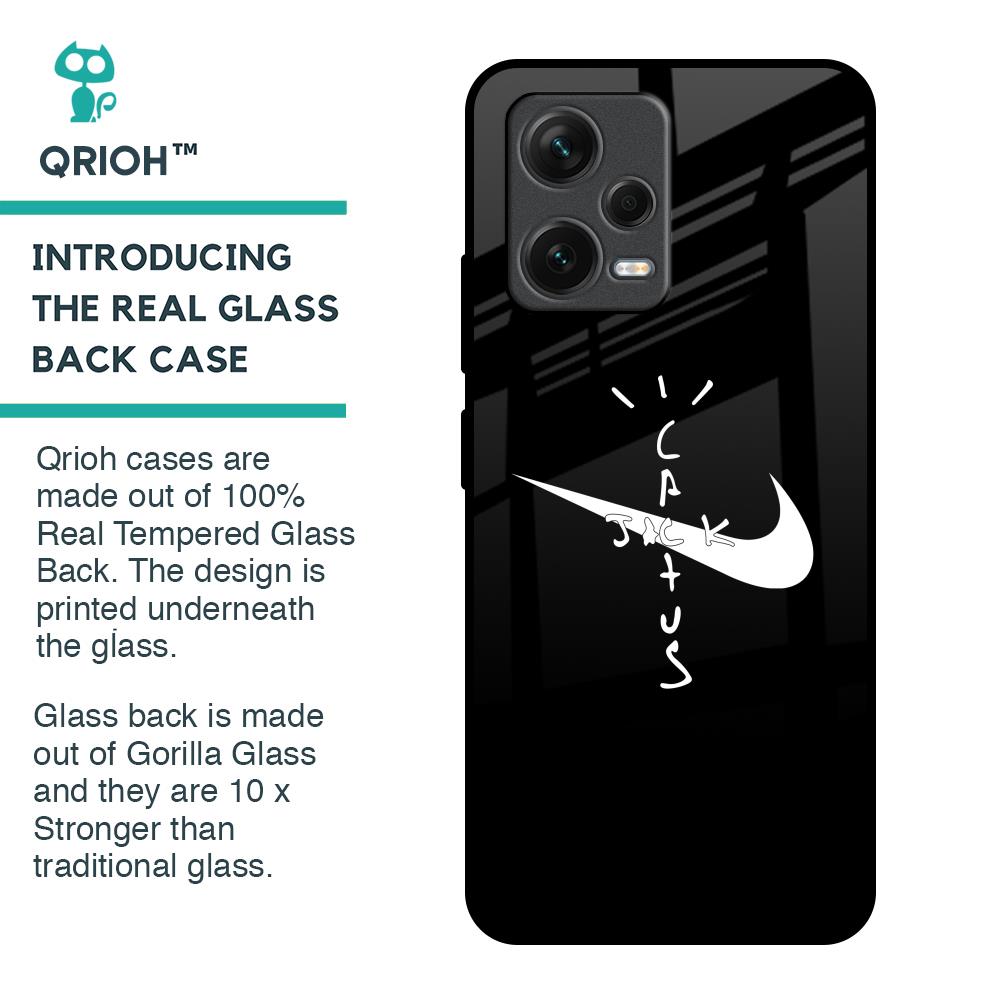 Jack Cactus Glass Case for Redmi Note 12 5G