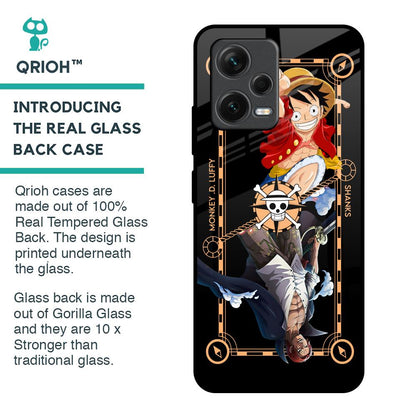 Shanks & Luffy Glass Case for Redmi Note 12 5G