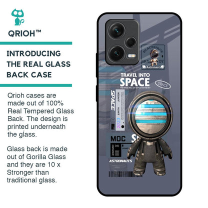 Space Travel Glass Case for Redmi Note 12 5G