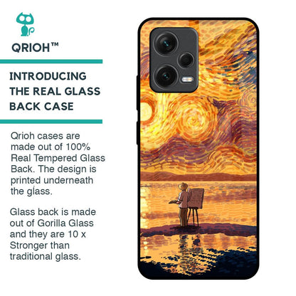 Sunset Vincent Glass Case for Redmi Note 12 5G