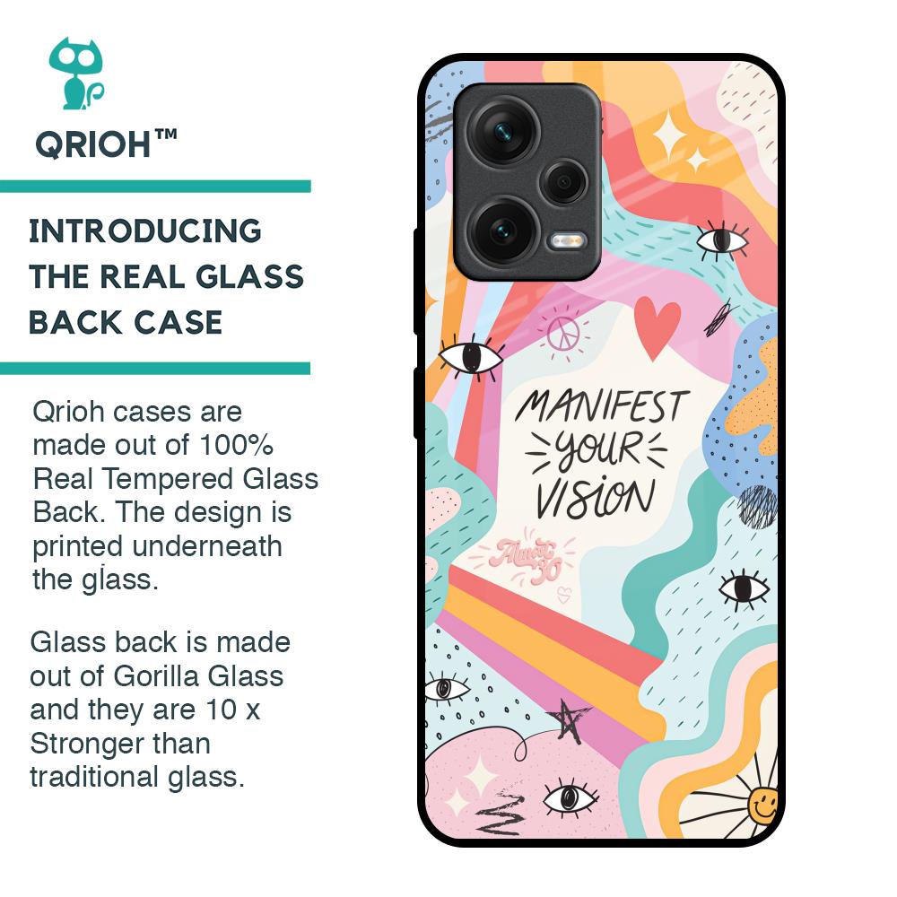 Vision Manifest Glass Case for Redmi Note 12 5G
