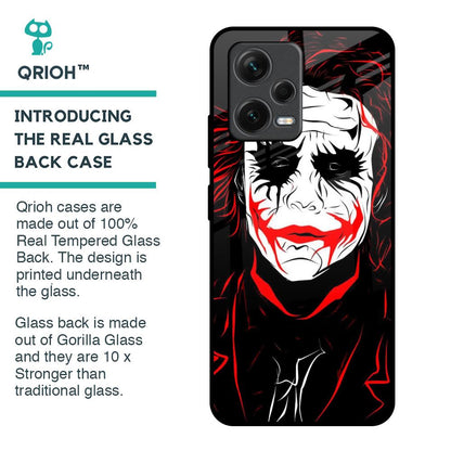 Life In Dark Glass Case For Redmi Note 12 5G