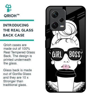 Girl Boss Glass Case For Redmi Note 12 5G