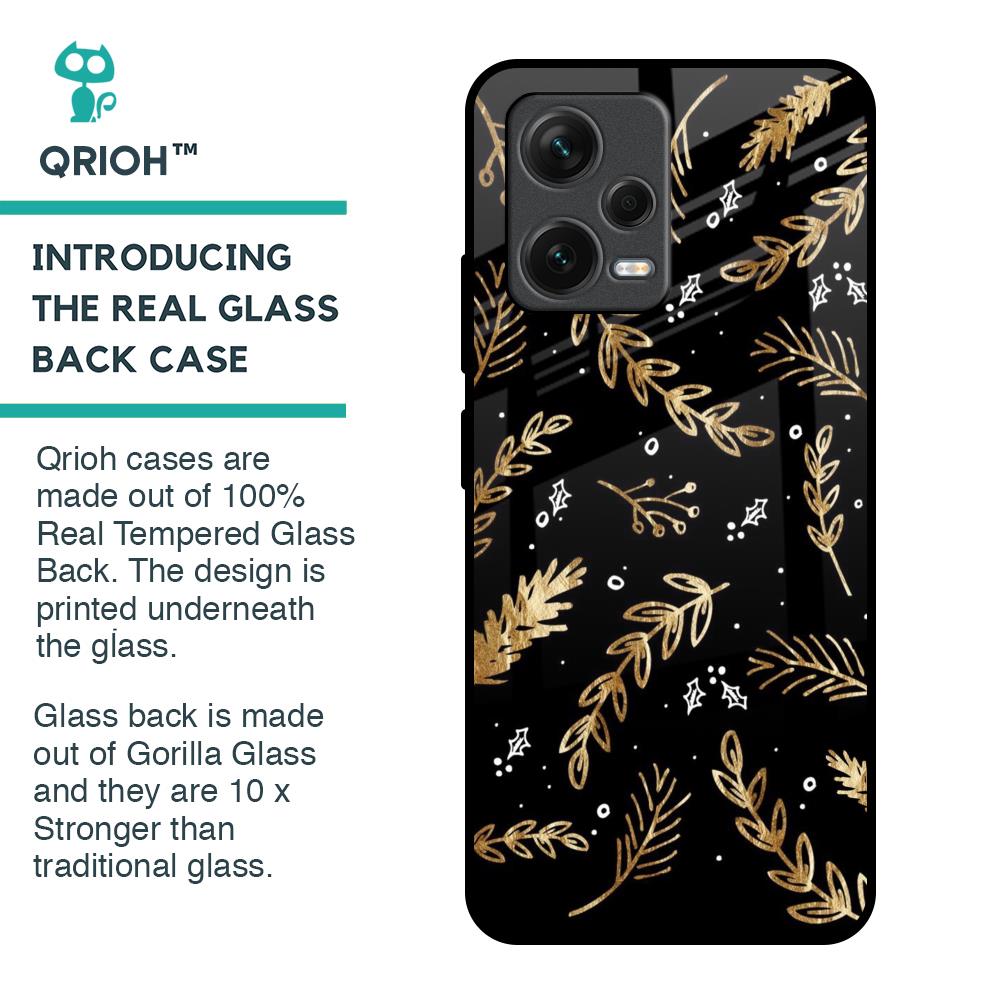 Autumn Leaves Glass Case for Redmi Note 12 5G