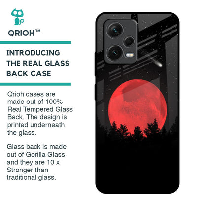 Moonlight Aesthetic Glass Case For Redmi Note 12 5G