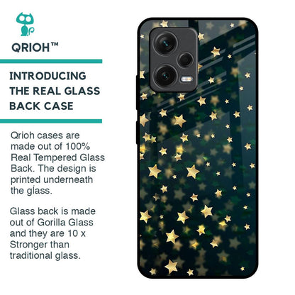 Dazzling Stars Glass Case For Redmi Note 12 5G