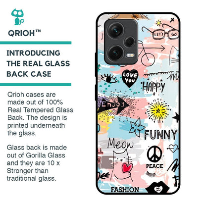 Just For You Glass Case For Redmi Note 12 5G