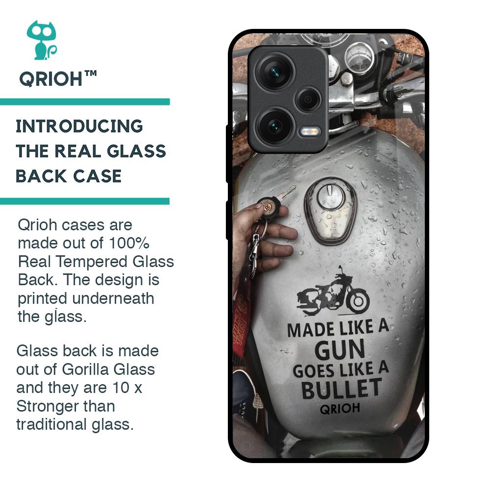 Royal Bike Glass Case for Redmi Note 12 5G