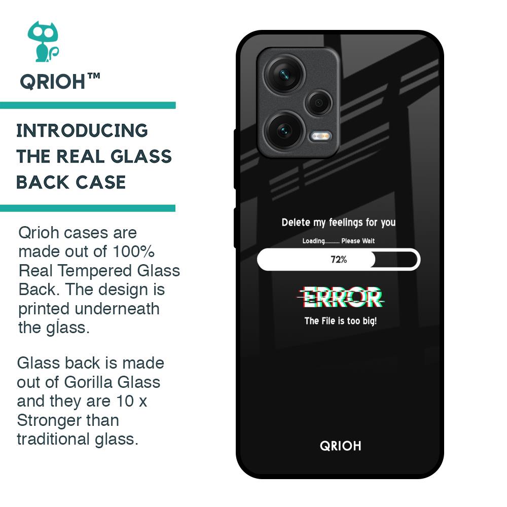 Error Glass Case for Redmi Note 12 5G