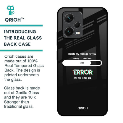 Error Glass Case for Redmi Note 12 5G