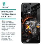 Aggressive Lion Glass Case for Redmi Note 12 5G