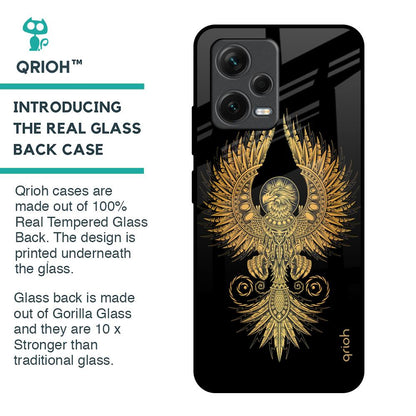 Mythical Phoenix Art Glass Case for Redmi Note 12 5G