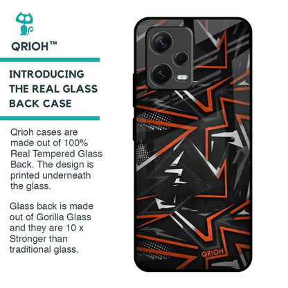 Vector Art Glass Case for Redmi Note 12 5G