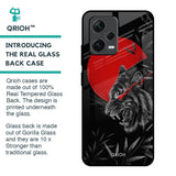 Red Moon Tiger Glass Case for Redmi Note 12 5G