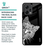 Kitten Mandala Glass Case for Redmi Note 12 5G