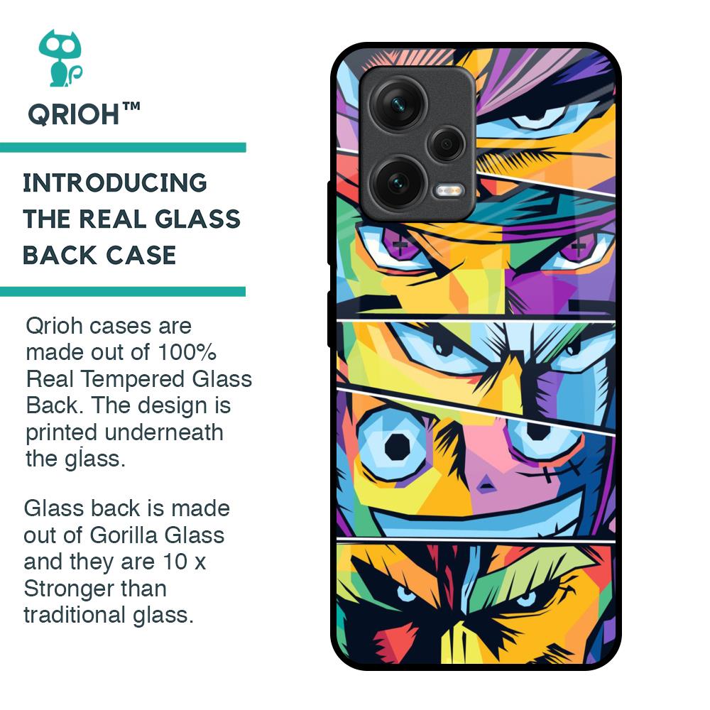 Anime Legends Glass Case for Redmi Note 12 5G