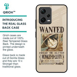 Luffy Wanted Glass Case for Redmi Note 12 5G