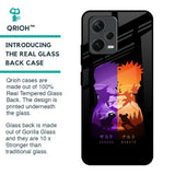 Minimalist Anime Glass Case for Redmi Note 12 5G