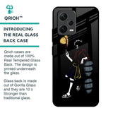 Luffy Line Art Glass Case for Redmi Note 12 5G