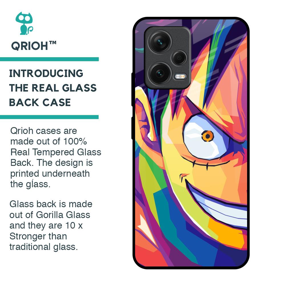 Monkey Wpap Pop Art Glass Case for Redmi Note 12 5G