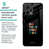 Go Your Own Way Glass Case for Redmi Note 12 5G