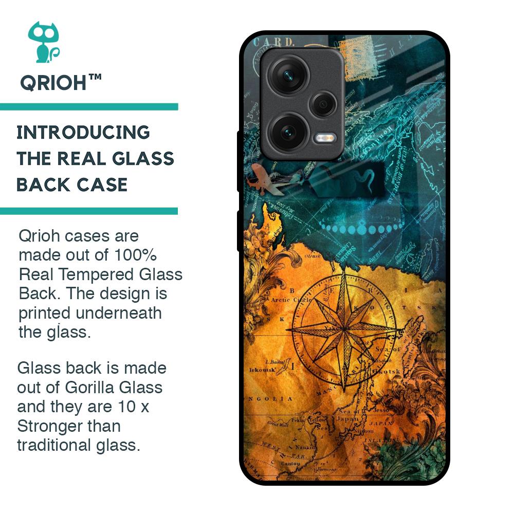 Architecture Map Glass Case for Redmi Note 12 5G