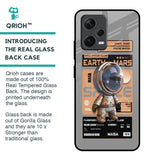 Space Ticket Glass Case for Redmi Note 12 5G