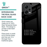 Black Soul Glass Case for Redmi Note 12 5G