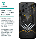 Black Warrior Glass Case for Redmi Note 12 5G