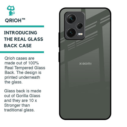 Charcoal Glass Case for Redmi Note 12 5G