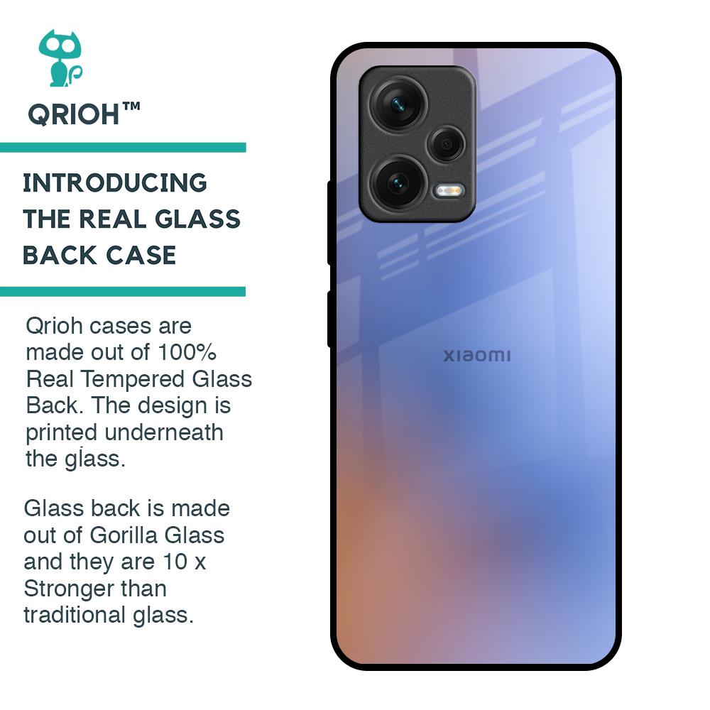 Blue Aura Glass Case for Redmi Note 12 5G