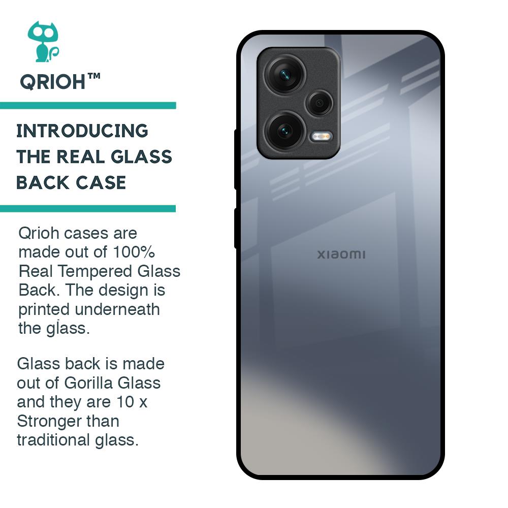 Space Grey Gradient Glass Case for Redmi Note 12 5G