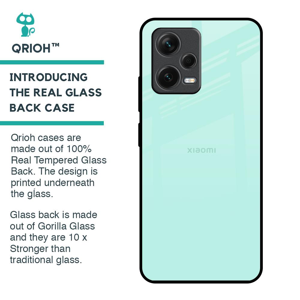 Teal Glass Case for Redmi Note 12 5G