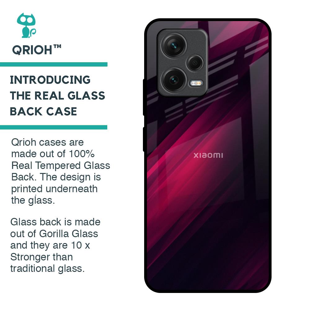Razor Black Glass Case for Redmi Note 12 5G