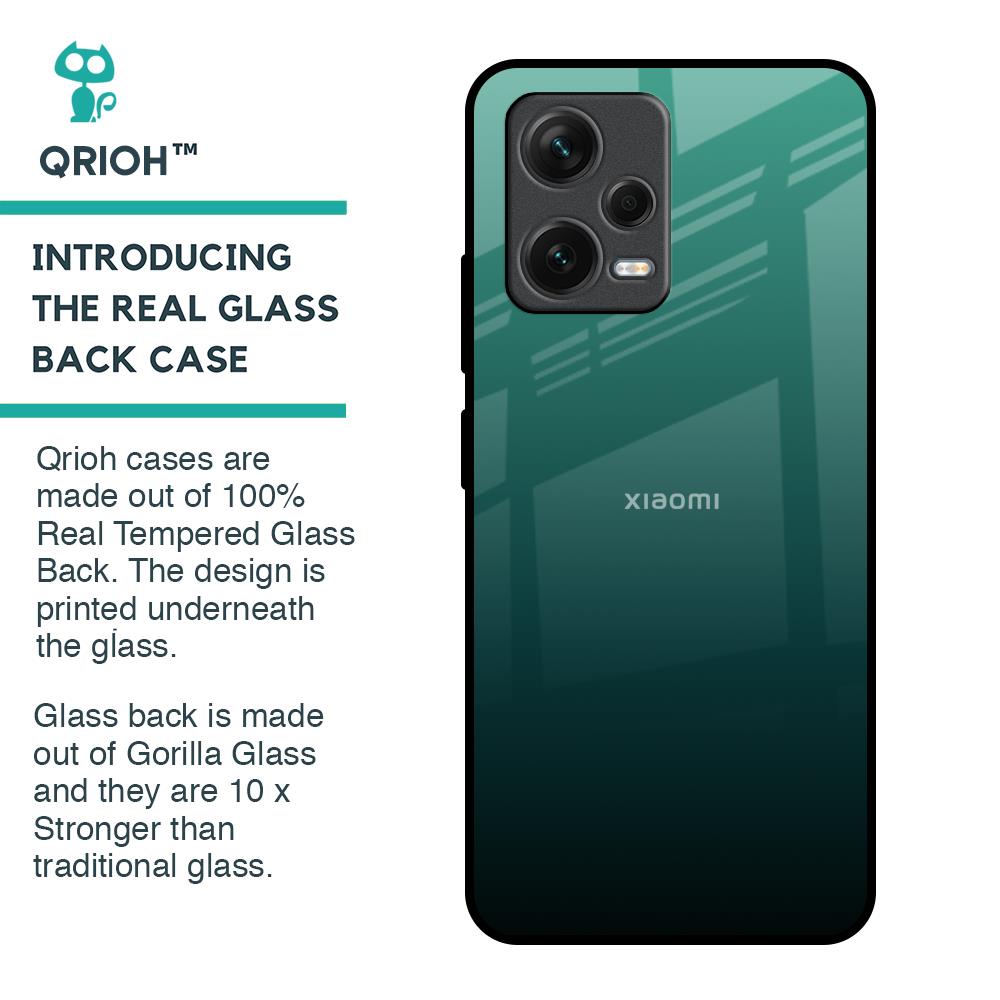 Palm Green Glass Case For Redmi Note 12 5G