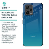 Celestial Blue Glass Case For Redmi Note 12 5G