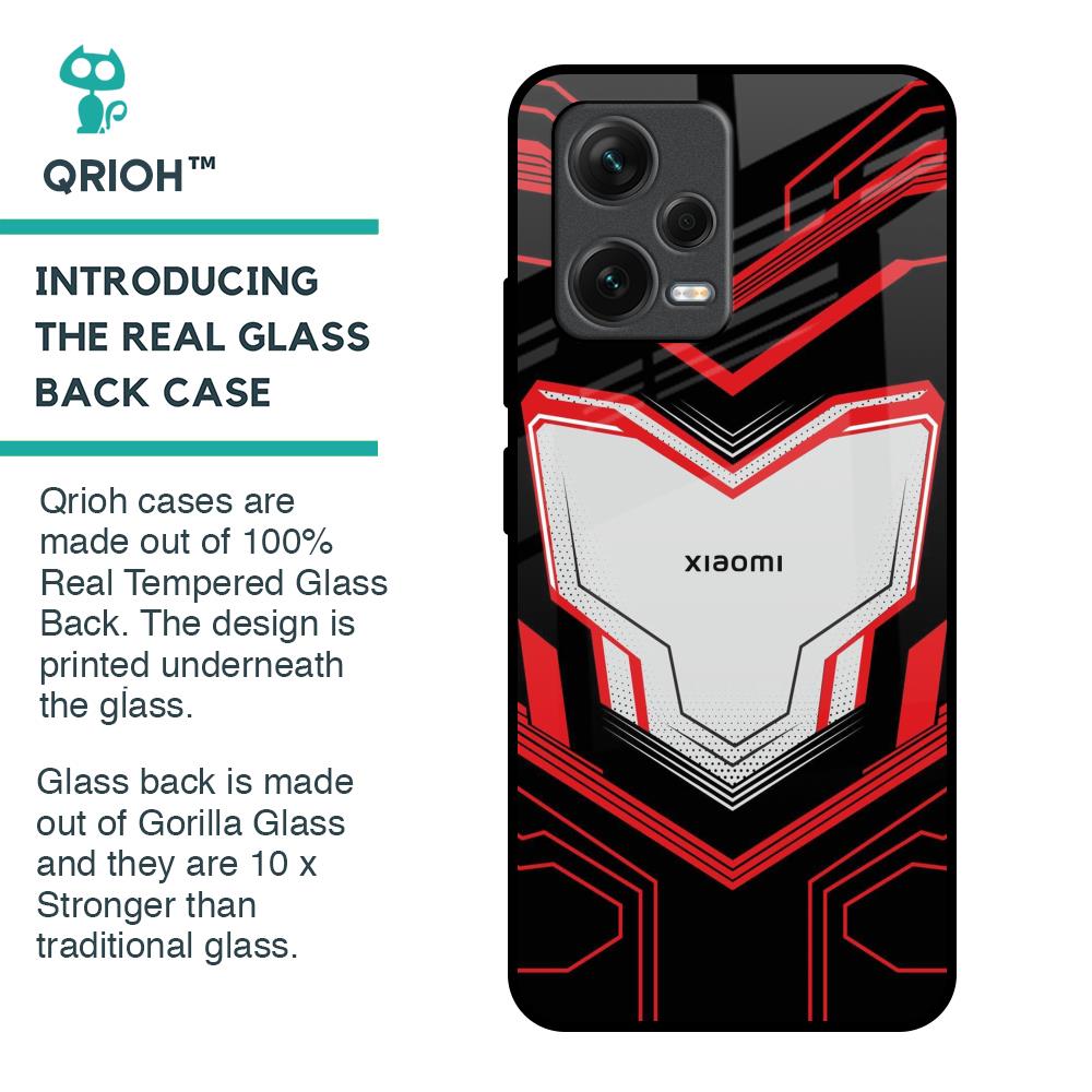 Quantum Suit Glass Case For Redmi Note 12 5G