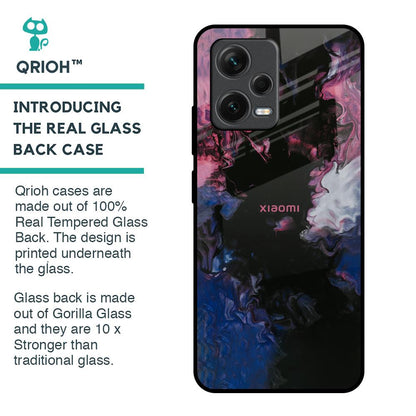 Smudge Brush Glass case for Redmi Note 12 5G