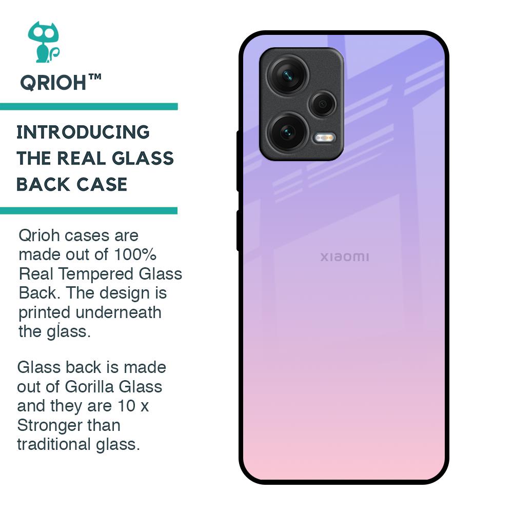 Lavender Gradient Glass Case for Redmi Note 12 5G