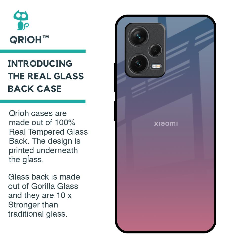 Pastel Gradient Glass Case for Redmi Note 12 5G