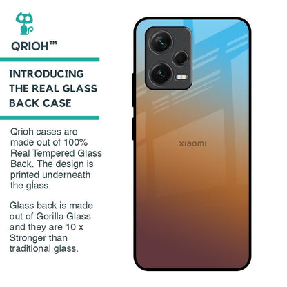 Rich Brown Glass Case for Redmi Note 12 5G