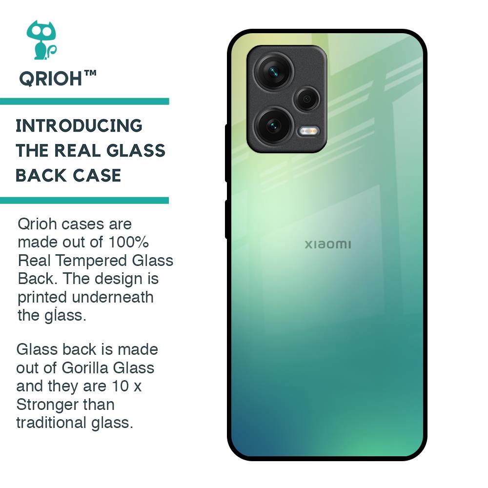 Dusty Green Glass Case for Redmi Note 12 5G