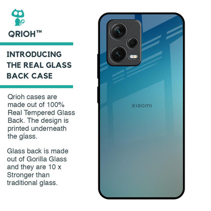 Sea Theme Gradient Glass Case for Redmi Note 12 5G