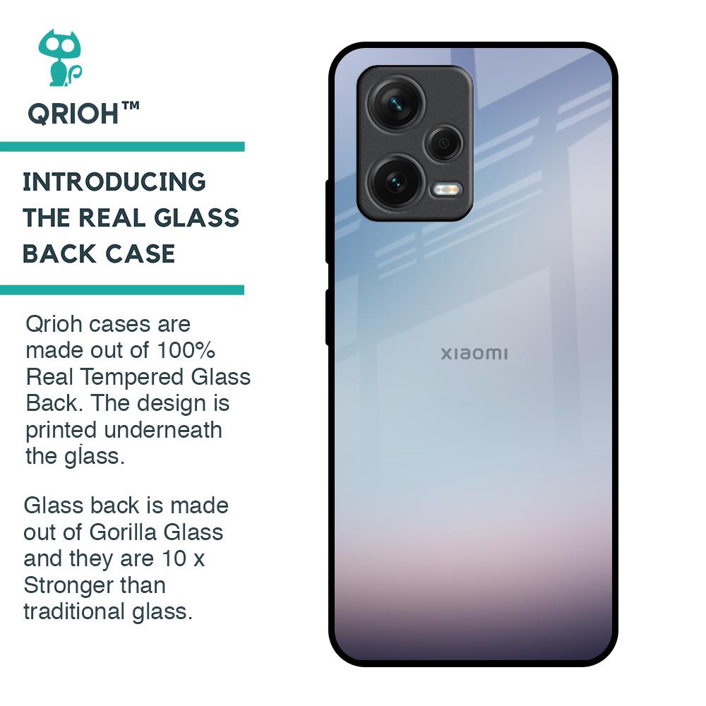 Light Sky Texture Glass Case for Redmi Note 12 5G